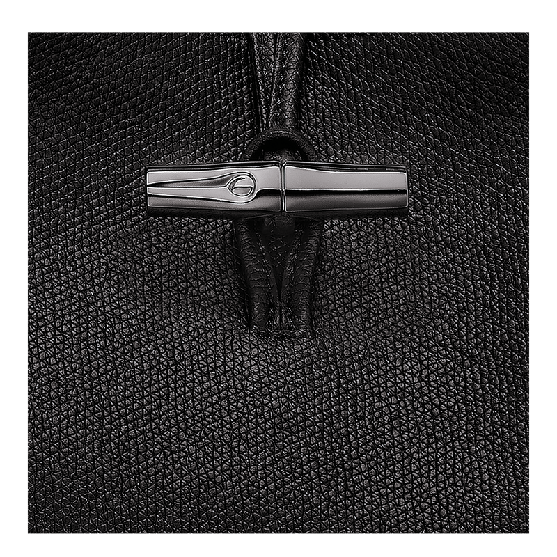 Borsa con manico L Le Roseau , Pelle - Nero  - View 6 of  6