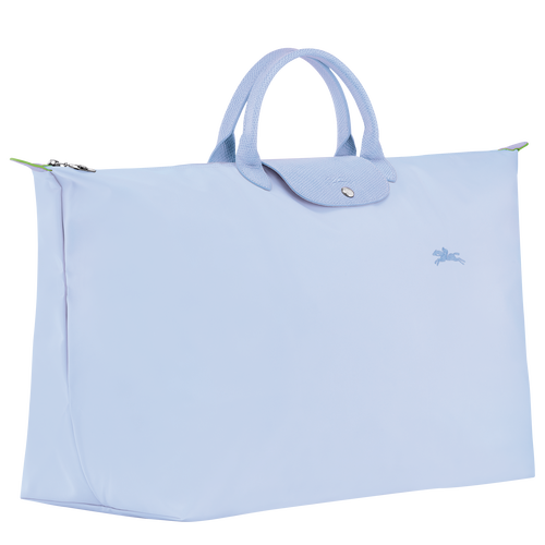 Le Pliage Green M Travel bag , Sky Blue - Recycled canvas - View 2 of  5