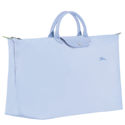 Le Pliage Green M Travel bag , Sky Blue - Recycled canvas