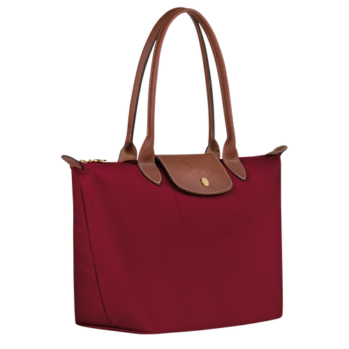 Sac cabas M Le Pliage Original , Toile recyclée - Rouge - Vue 3 de 5