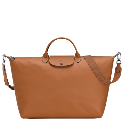 Le Pliage Xtra L Travel bag , Cashew - Leather