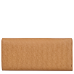 Le Roseau Flap wallet , Walnut - Leather