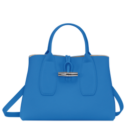 Handtasche M Roseau , Leder - Kobaltblau