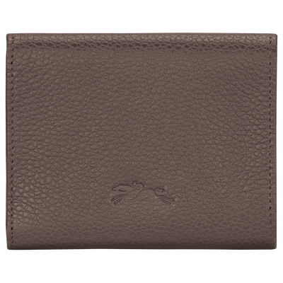 Le Foulonné Compact wallet, Taupe