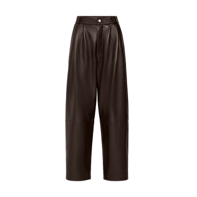 Pantalon , Cuir - Moka
