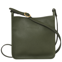 Le Foulonné S Crossbody bag , Khaki - Leather