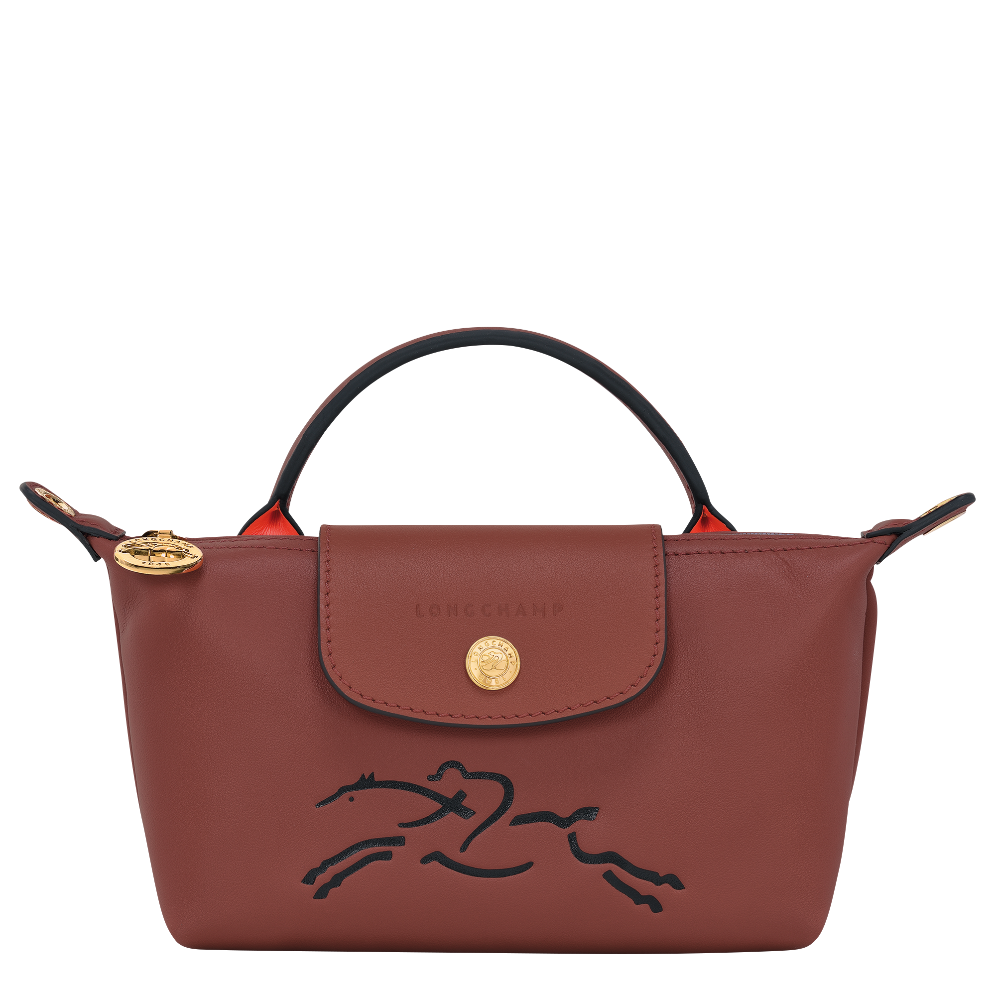 Le Pliage Xtra Pouch Mahogany - Leather (34175HDA204)