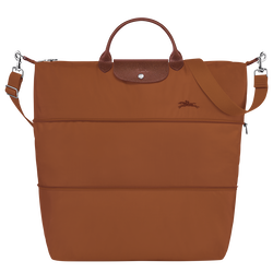 Borsa da viaggio espandibile Le Pliage Green , Tela riciclata - Cognac