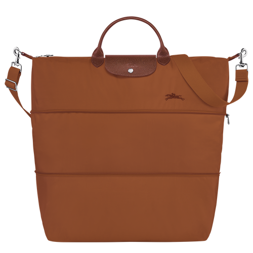 Le Pliage Green Travel bag expandable , Cognac - Recycled canvas - View 1 of 8