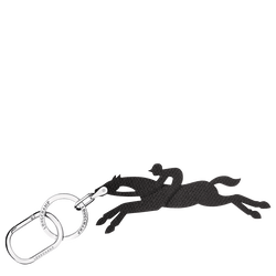 Le Pliage Key-rings , Black - Leather