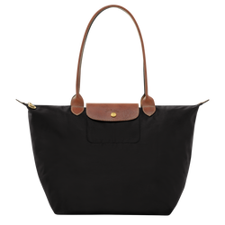 Le Pliage Original L Tote bag , Black - Recycled canvas