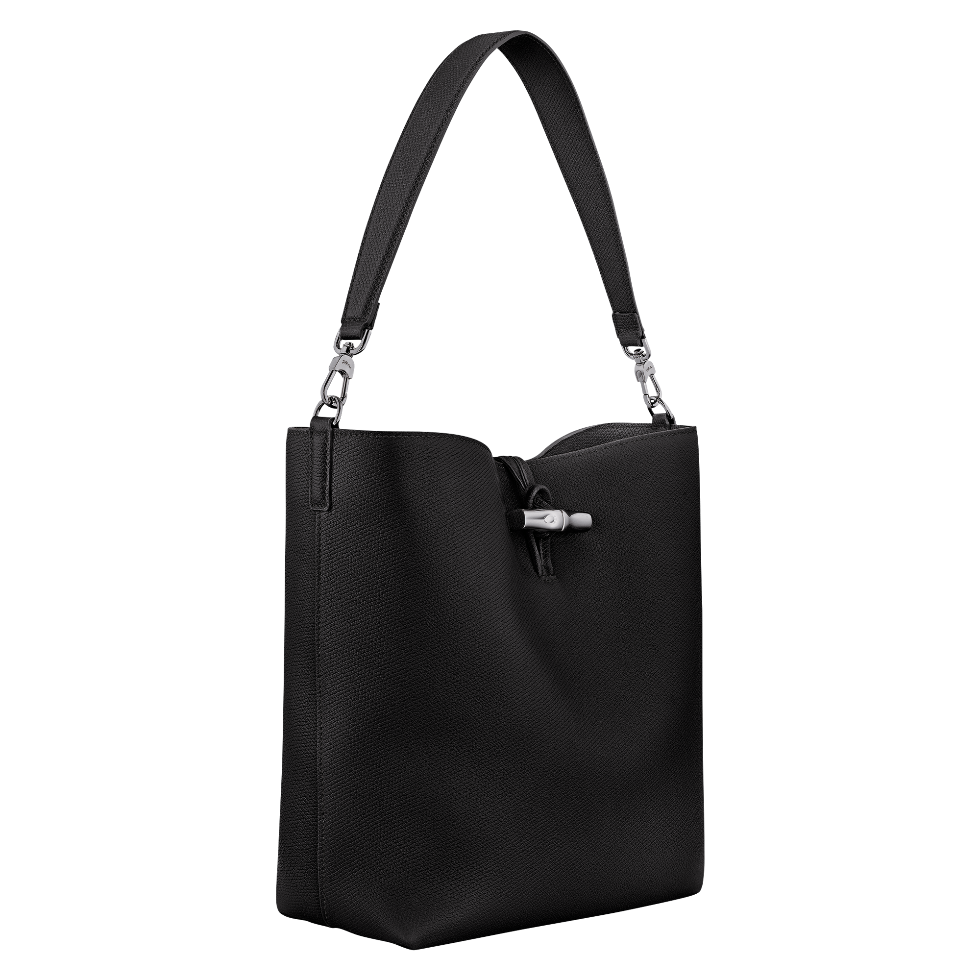 Le Roseau Hobo bag M, Black