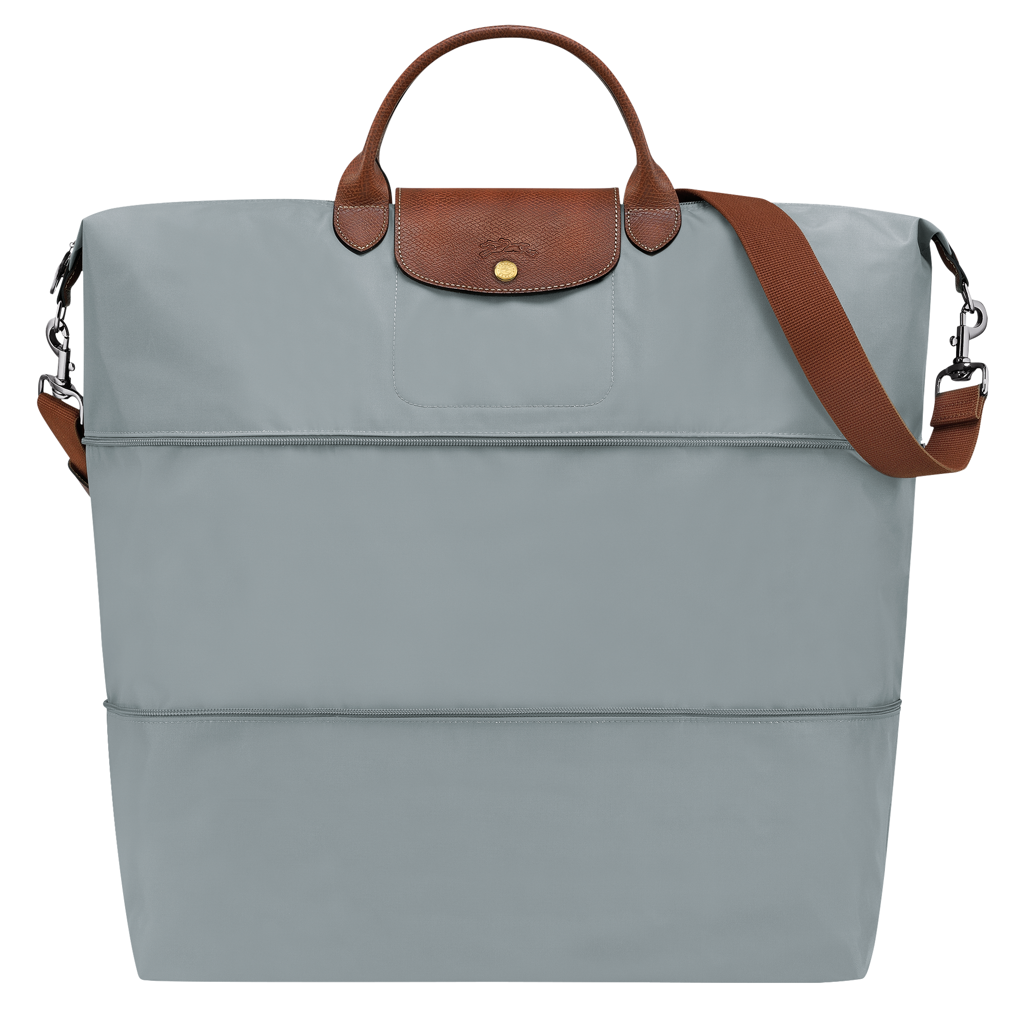 Le Pliage Original Travel bag expandable Steel Recycled canvas Longchamp US