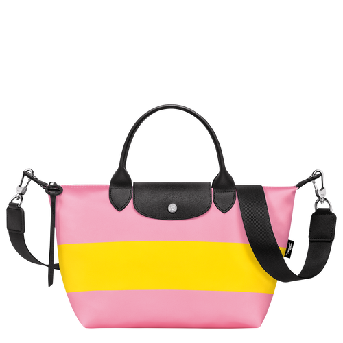 Le Pliage Collection S Handbag , Pink/Yellow - Canvas - View 1 of  4