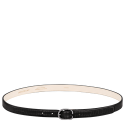 Ladies' belt , Black - Leather