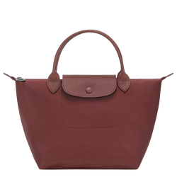 Le Pliage One S Handbag , Burgundy - Canvas