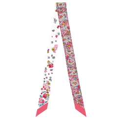 Frise Fleurie Headband , Shrimp - Silk