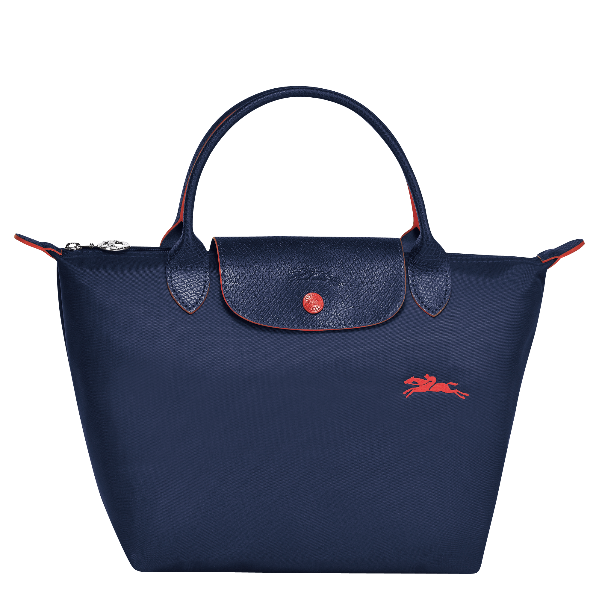 small navy longchamp bag