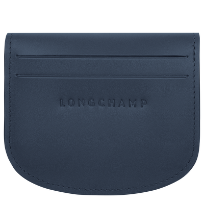 Porte-cartes &Eacute;pure , Cuir - Marine