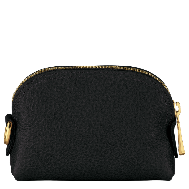 Le Foulonné Coin purse , Black - Leather  - View 2 of  4