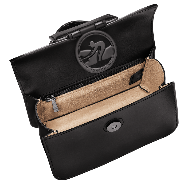 Sac bandoulière XS Box-Trot , Cuir - Noir  - Vue 5 de 5