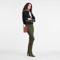 Mobiltelefon-Etui mit Lederbändchen Le Foulonné , Leder - Caramel