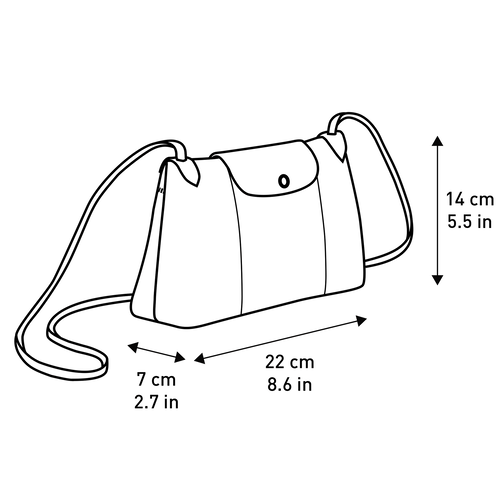 Crossbody bag Le Pliage Cuir Black (L1061757001) | Longchamp SG