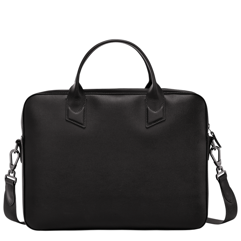 Longchamp sur Seine Briefcase , Black - Leather  - View 4 of 5