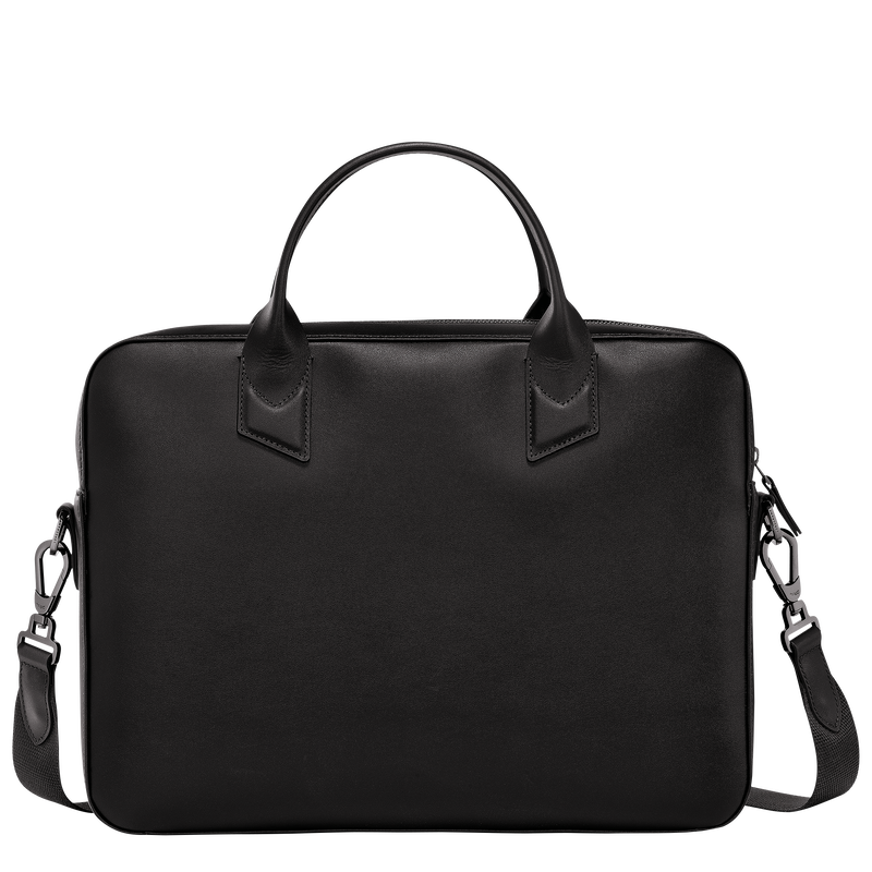 Longchamp sur Seine Briefcase , Black - Leather  - View 4 of  5