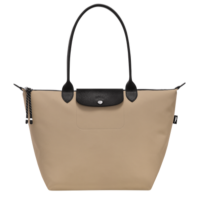 Shopping bag L Le Pliage Energy , Tela riciclata - Argilla