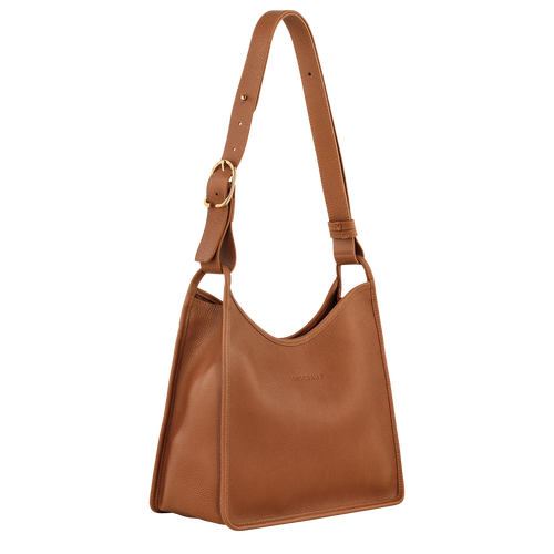 Le Foulonné M Hobo bag , Caramel - Leather - View 3 of 5