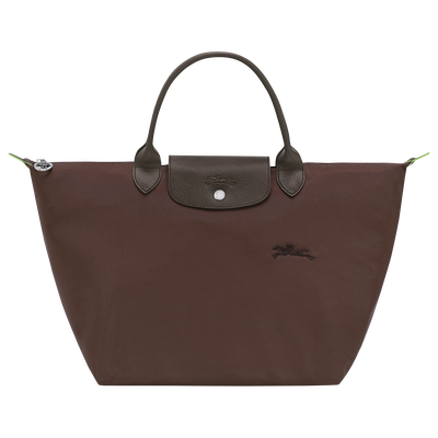 Le Pliage Green M Handbag , Mocha - Recycled canvas