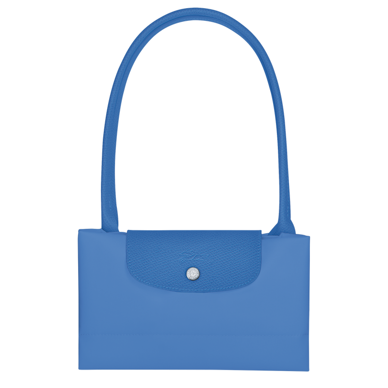 Le Pliage Green L Tote bag , Cornflower - Recycled canvas  - View 6 of  6