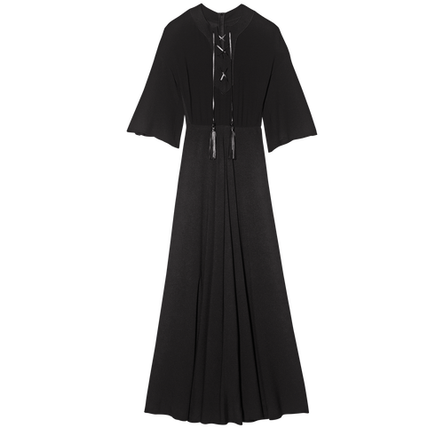 Robe longue, 001 Noir Robe longue, 001 Noir, hi-res