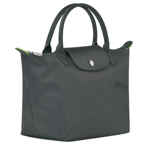 Handtasche S Le Pliage Green , Recyceltes Canvas - Graphitgrau - Ansicht 3 von 6