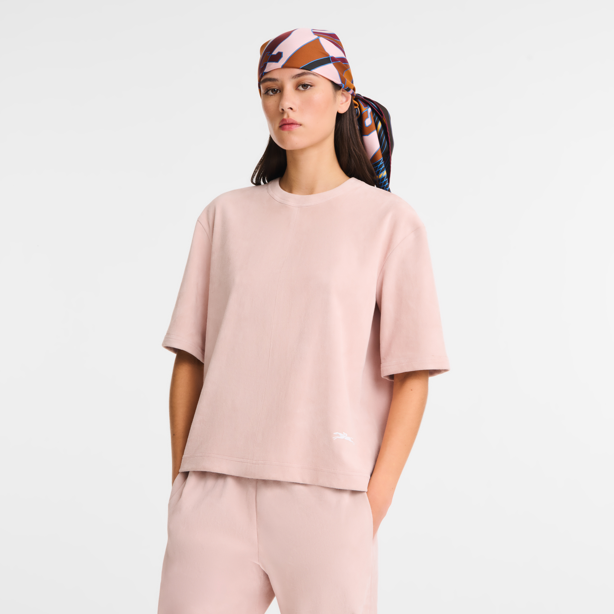 null Short leather top, Pink