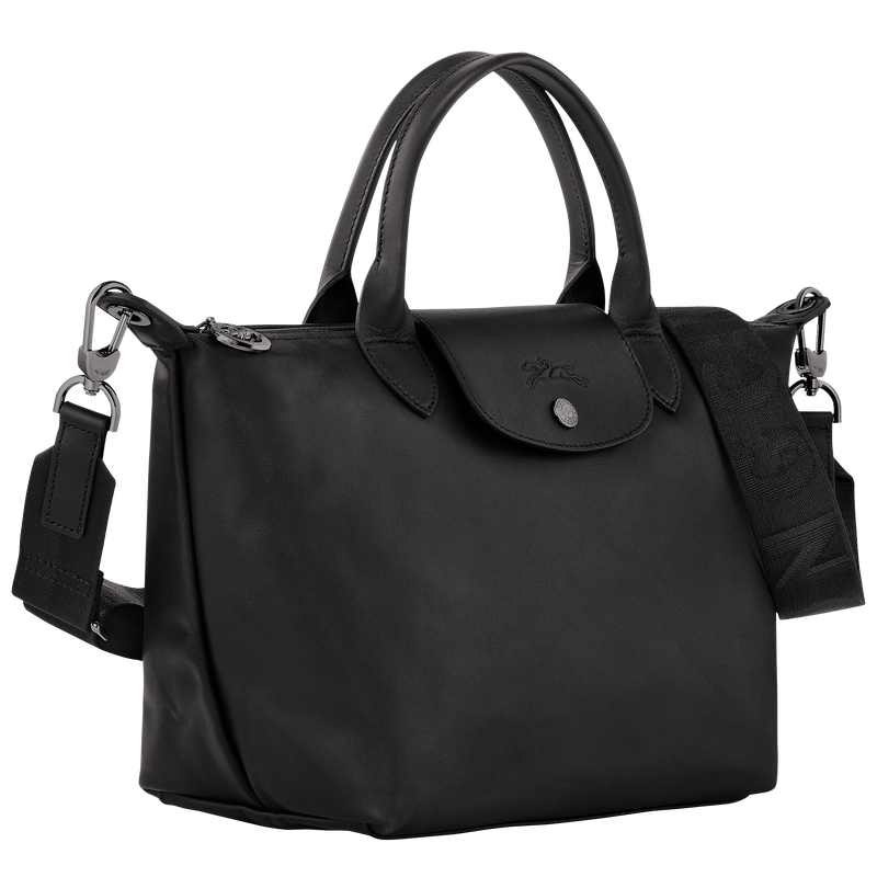 Le Pliage Xtra S Handbag , Black - Leather  - View 3 of  6