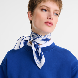 Les Artisans de Paris Silk scarf 70 , Cobalt - OTHER