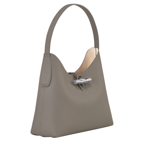 Le Roseau M Hobo bag Turtledove - Leather | Longchamp US