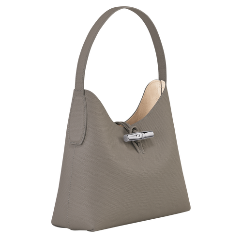 Le Roseau M Hobo bag , Turtledove - Leather - View 3 of 6