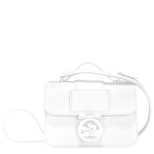 Small white sales leather crossbody bag