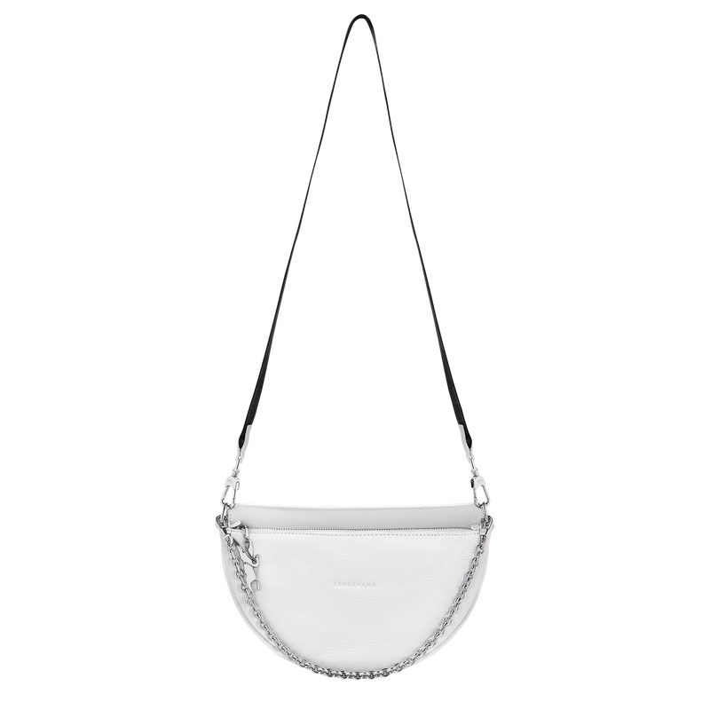 Smile S Crossbody bag , White - Leather  - View 5 of  5
