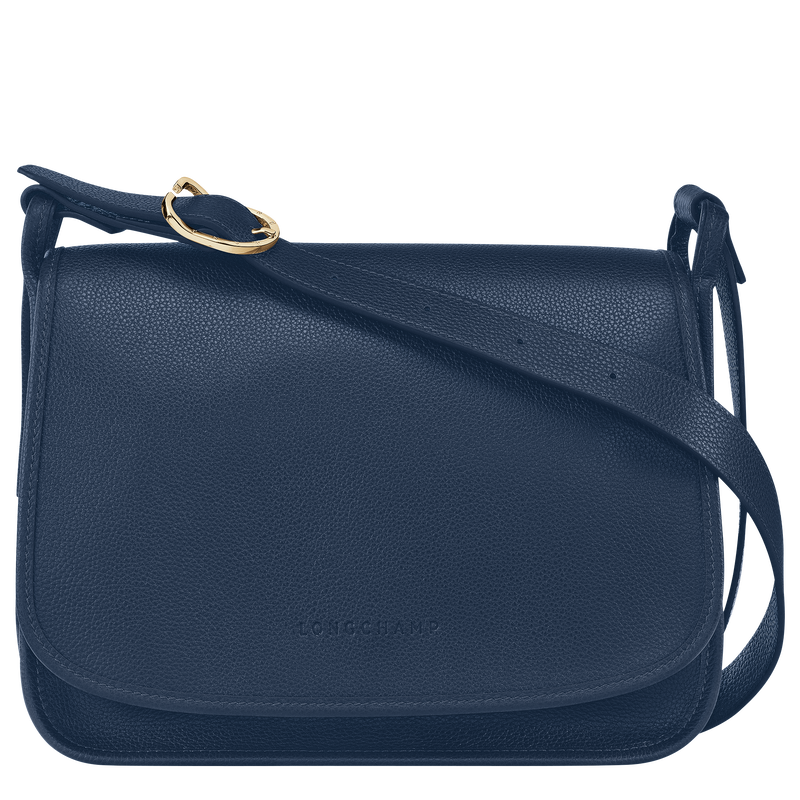 Le Foulonné M Crossbody bag , Navy - Leather  - View 1 of 5