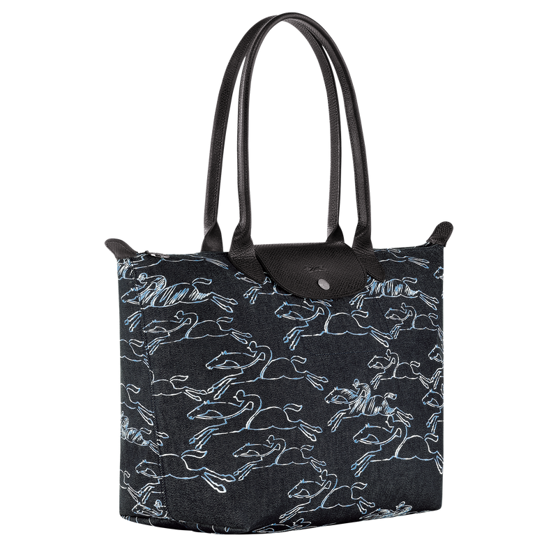 Shopper L Le Pliage Collection , Canvas - Marine  - Ansicht 3 von 6