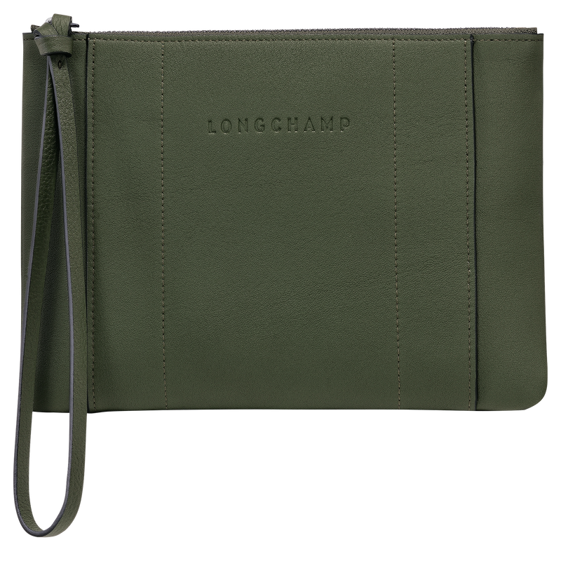 Pochette Longchamp 3D Cuir Kaki Longchamp FR