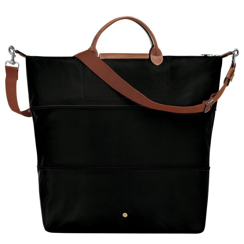 Le Pliage Original Travel bag expandable , Black - Recycled canvas  - View 4 of  7