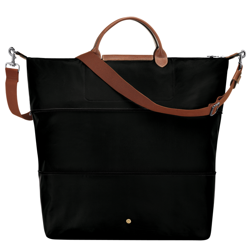 Le Pliage Original Travel bag expandable , Black - Recycled canvas  - View 4 of 7