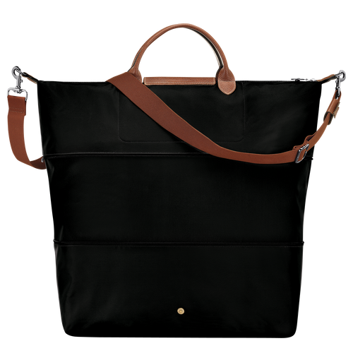 Le Pliage Original Travel bag expandable , Black - Recycled canvas - View 4 of  5