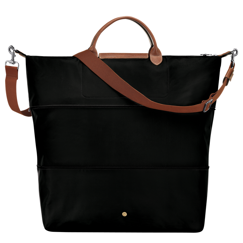 Le Pliage Original Travel bag expandable , Black - Recycled canvas  - View 4 of  5