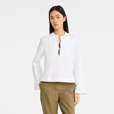Shirt , White - Cotton poplin